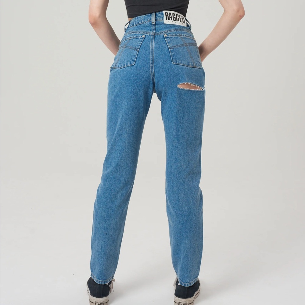 Ragged Cutout Jeans